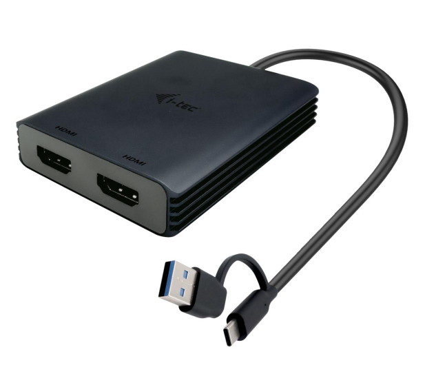 i-tec USB-A/USB-C Dual 4K/60 Hz HDMI Video Adapter - 1258625 - zdjęcie